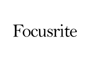 Focusrite logo on a white background in serif typography