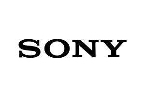 Sony logo in black on a white background.